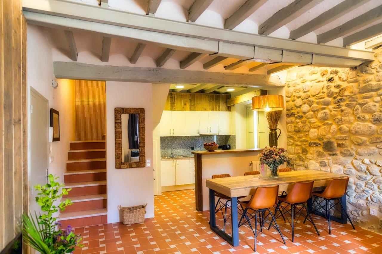 El Molino De Besalu Casa Con Jardin Villa Kültér fotó