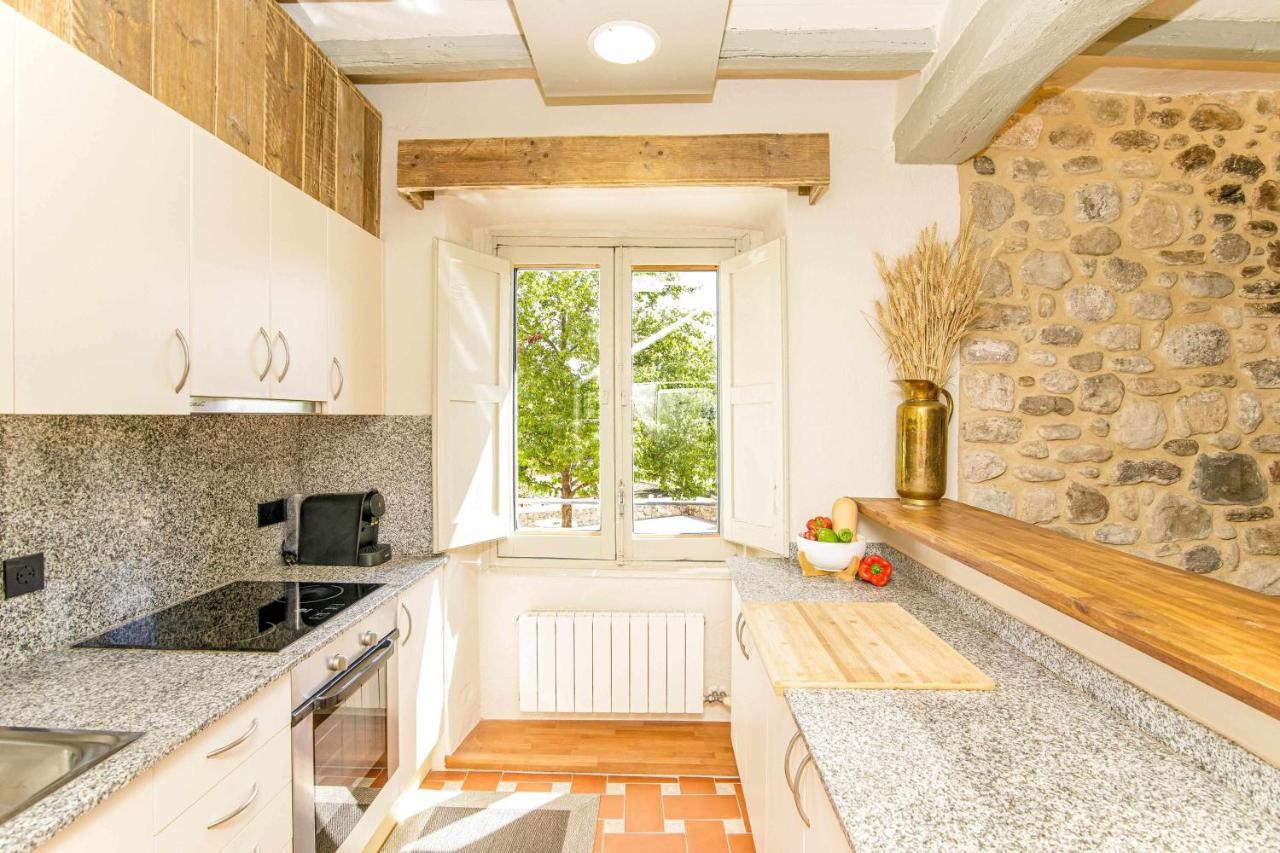 El Molino De Besalu Casa Con Jardin Villa Kültér fotó