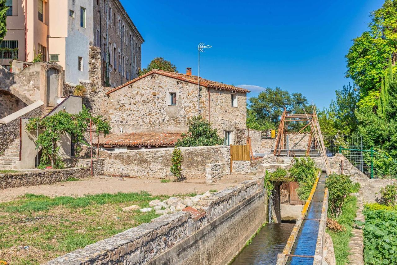 El Molino De Besalu Casa Con Jardin Villa Kültér fotó